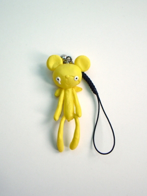 Reborn Bear Phone Strap(Yellow)